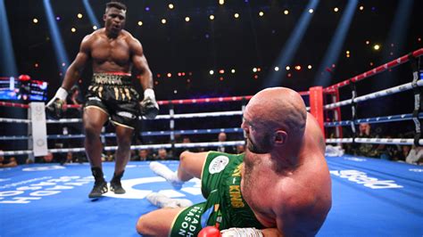 Oct 28, 2023 ... Fury knocked down but beats Ngannou on a split decision ... Oct 29 (Reuters) - WBC heavyweight world champion Tyson Fury beat former UFC fighter ...